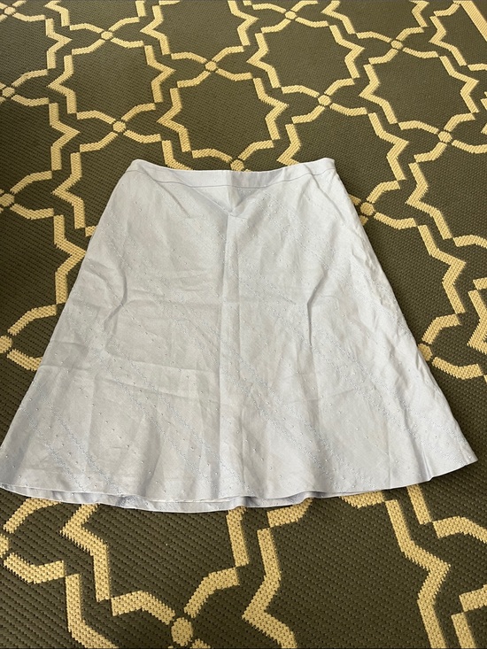 Ann Taylor Dresses & Skirts - Ann Taylor Light Blue A-Line Eyelet Skirt